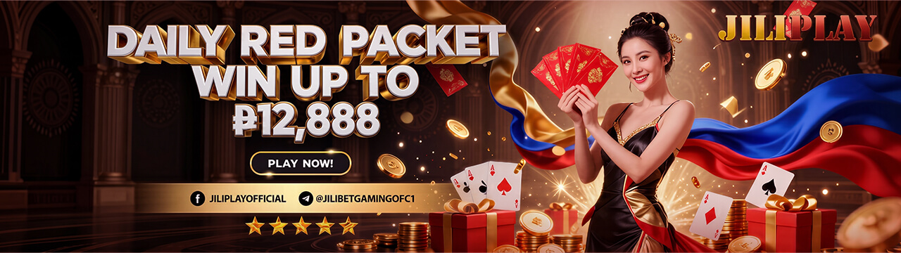 JILI PLAY daily red packet promotion — win up to 2,888 pesos